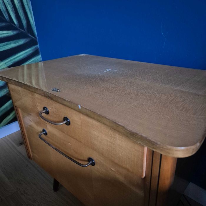 Komplet 2 szafki nocne/ komody vintage retro PRL