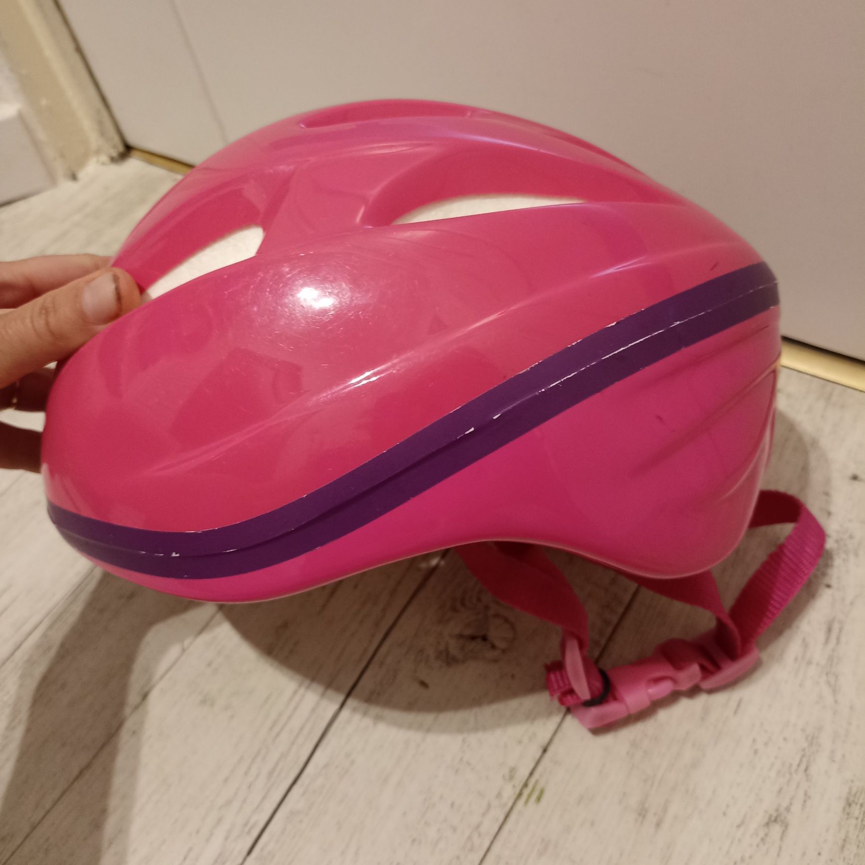 Kask rowerowy na rolki dla dziewczynki