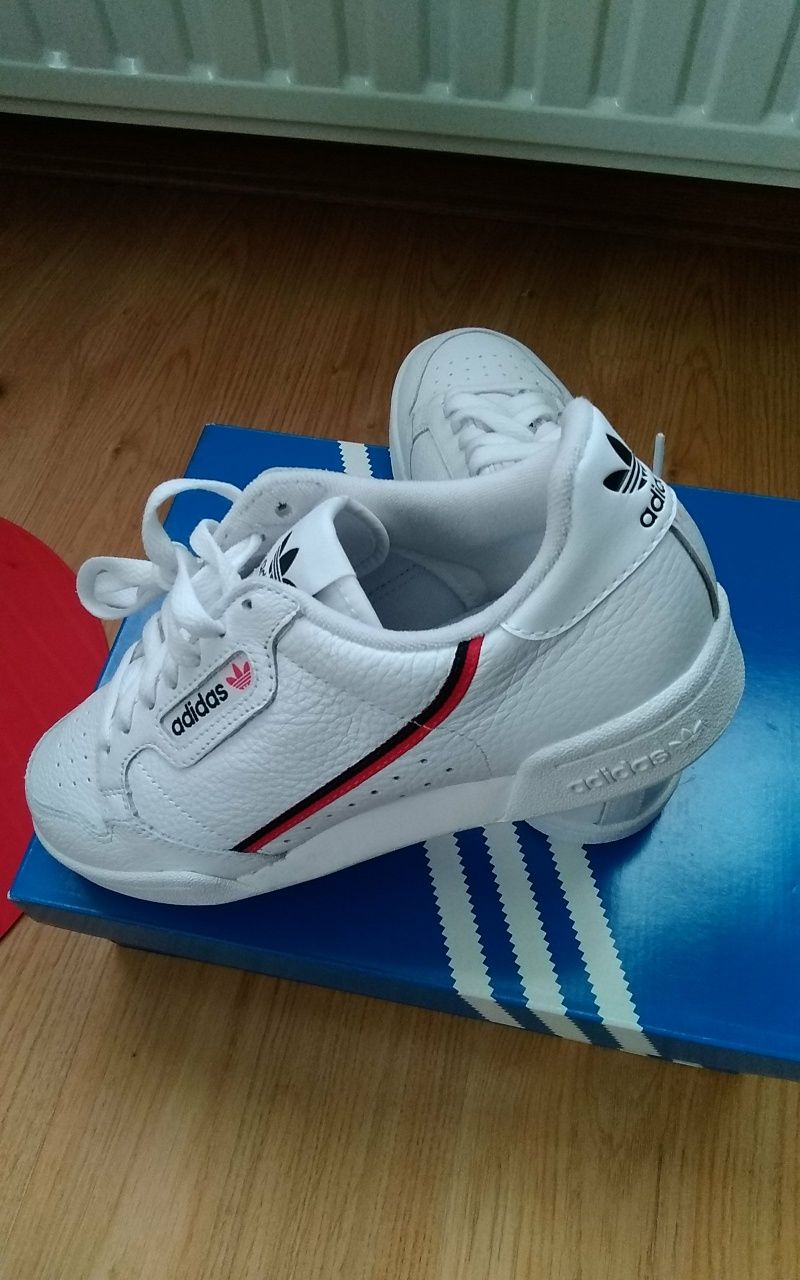 Nowe Buty Adidas Continental 80 G27706 r. 37 1/2 (23 cm) BIAŁE SKÓRA b