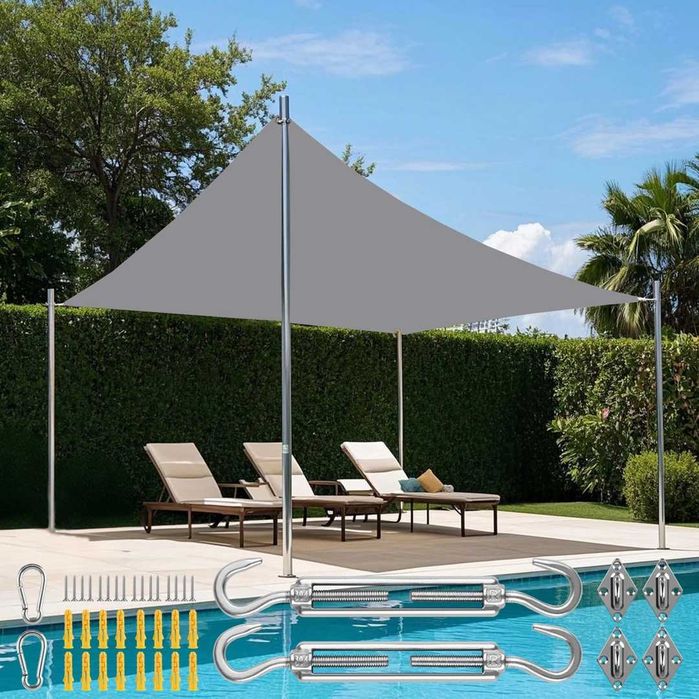 Vela Lona Impermeável 4x5 - Cinza