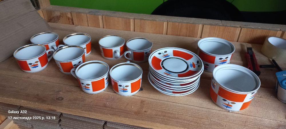 Сервізи, чашки Коростень, Довбиш, Полонне,