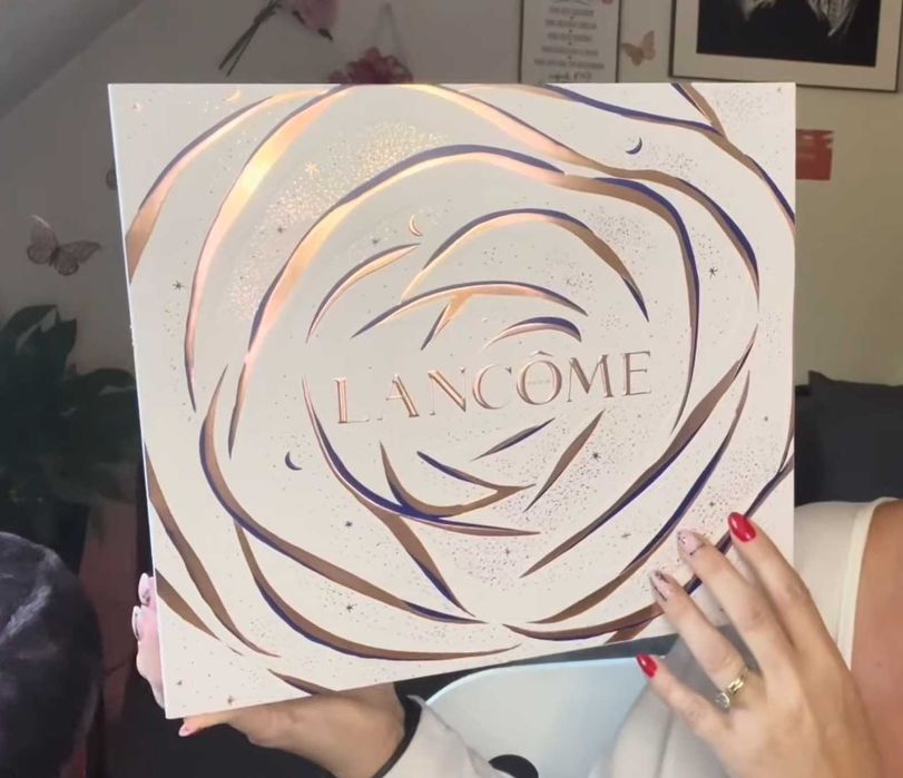 Kuferek toaletka szafka kosmetyczka kalendarz Lancome DIY