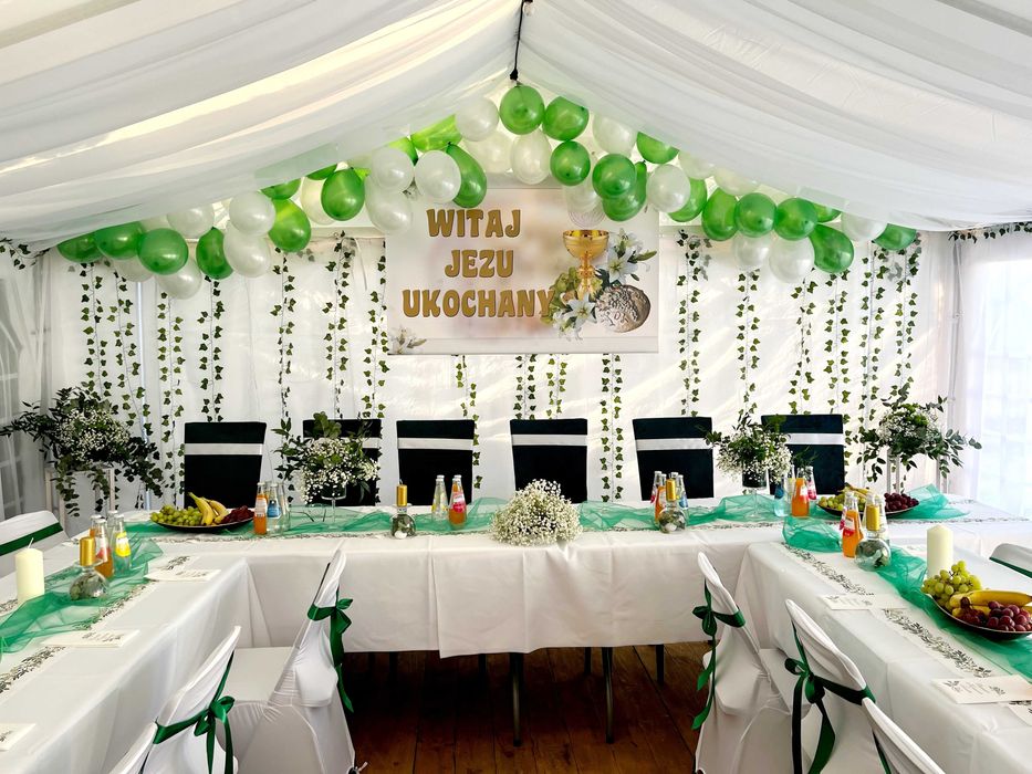 Wynajem namiotów, stołów, krzeseł, drewnianej podłogi - 2025/2026