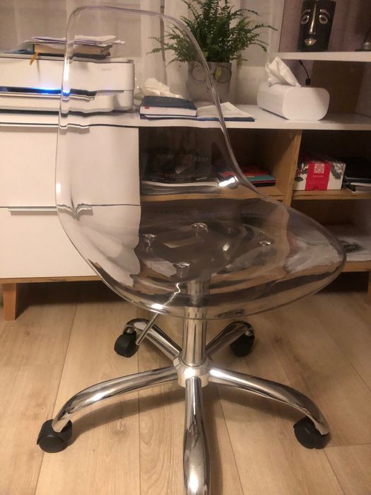 Fotel Biurowy Premium Kolor Transparentny