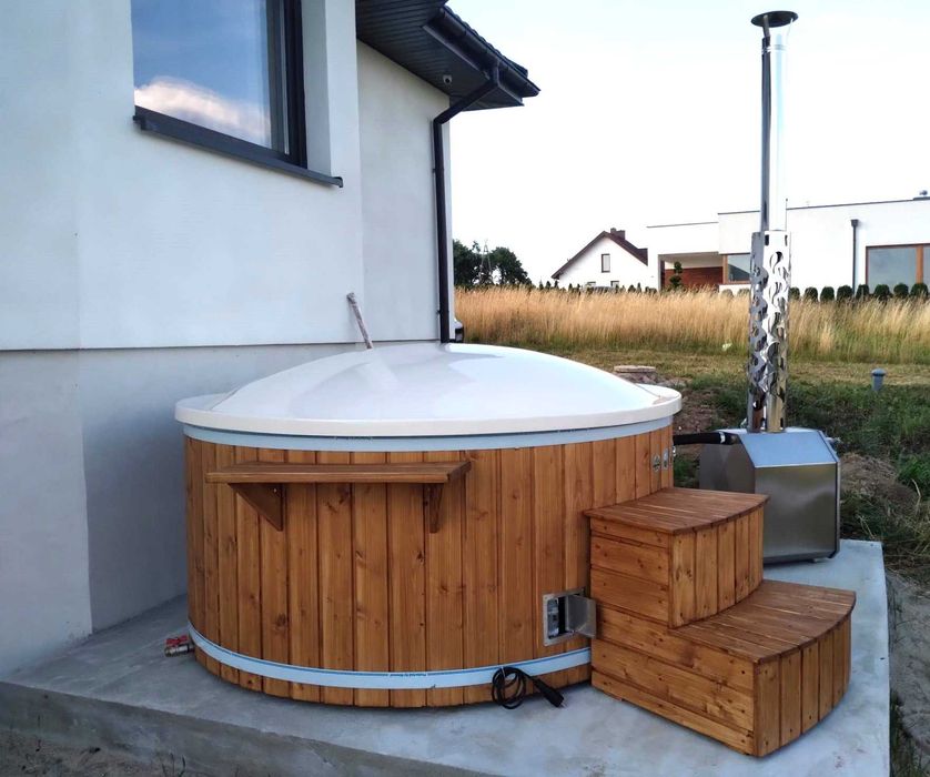 Balia ogrodowa Gorąca beczka Jacuzzi KOMPLETNA