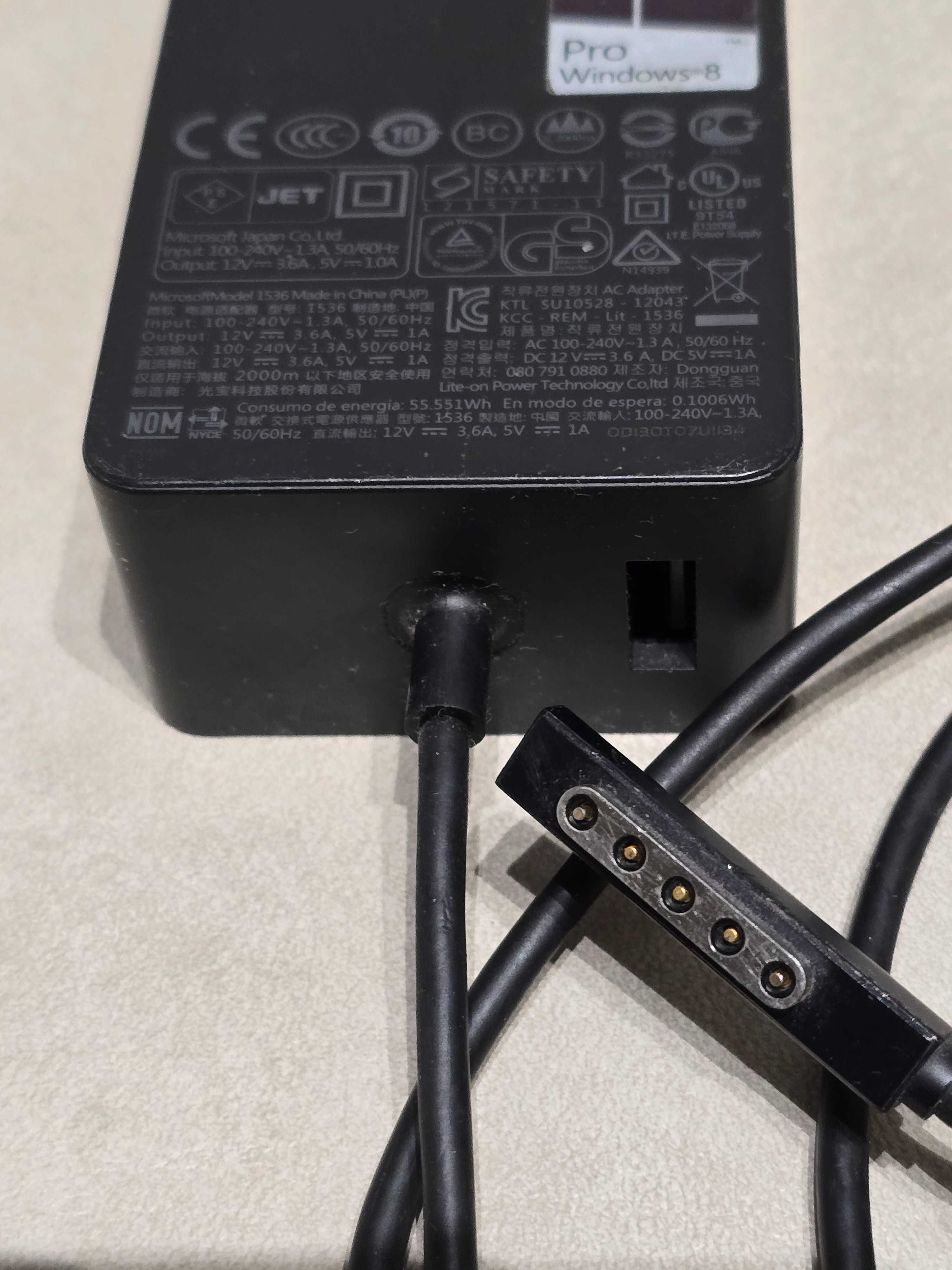 Zasilacz ładowarka 1536 48W 12V 3.6A do Microsoft Surface Pro 1, 2