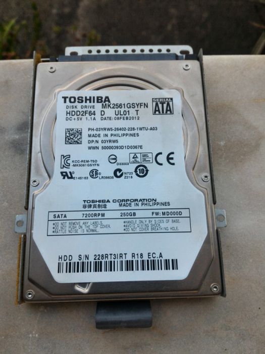 Disco de armazenamento Toshiba 160GB