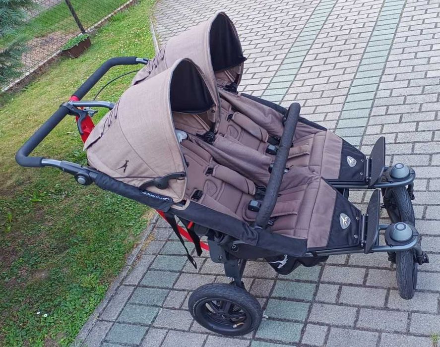 Wózek bliźniaczy TFK Adventure podwójny twin + gratis