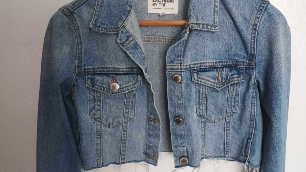 Blusão de ganga azul - Zara