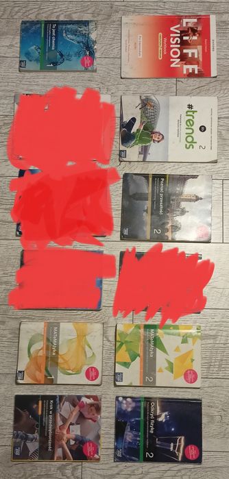 Podręczniki liceum technikum klasa 1,2,3