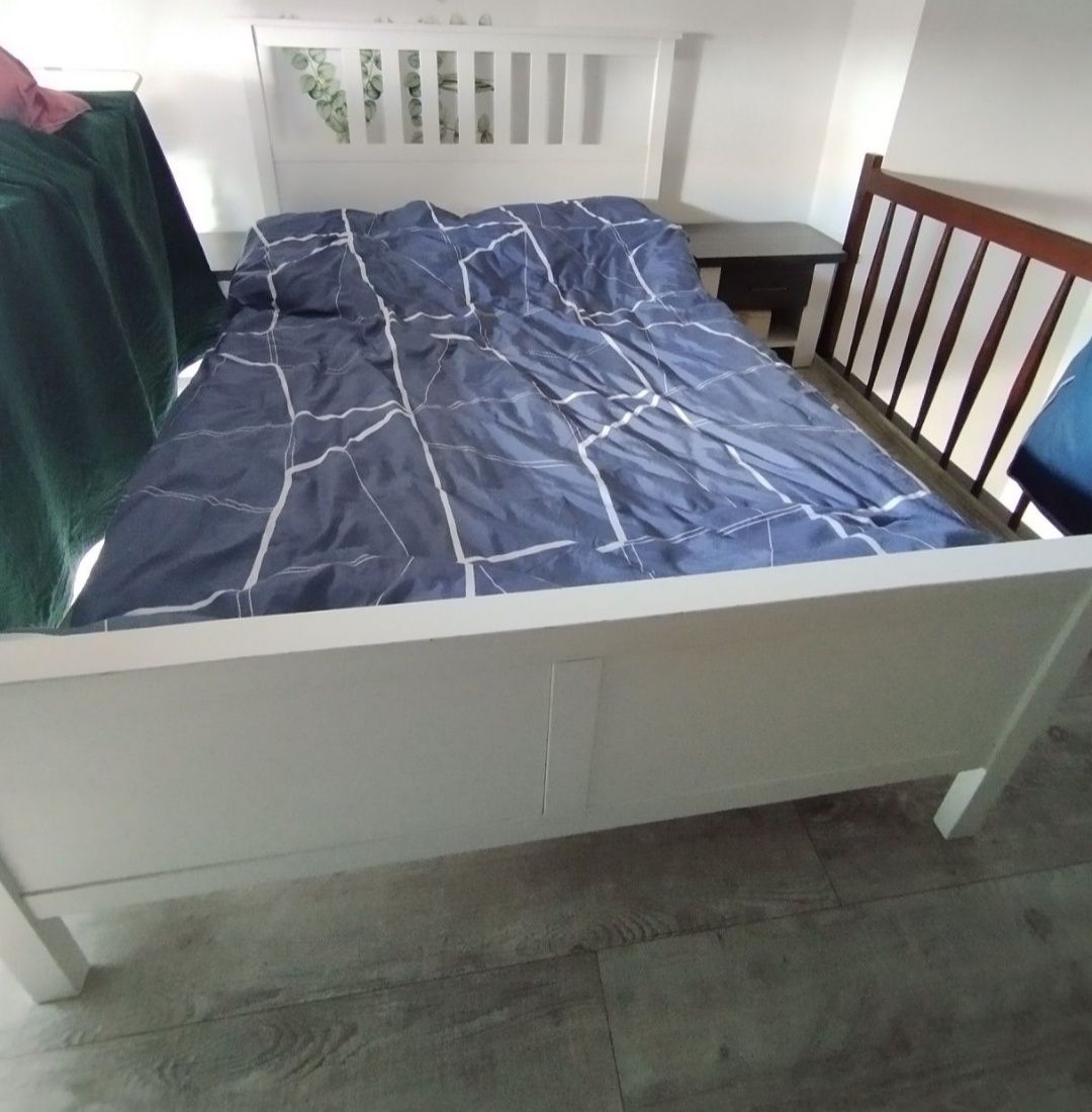 Łóżko hemnes białe
