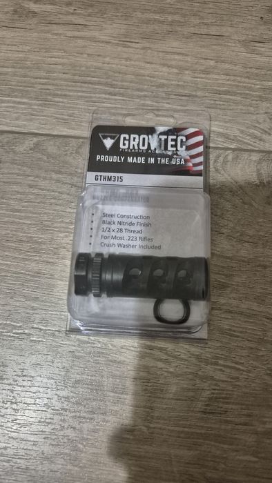 Дульне гальмо-компенсатор GrovTec кал. 223 Rem (5,56/45). Різьба - 1/2