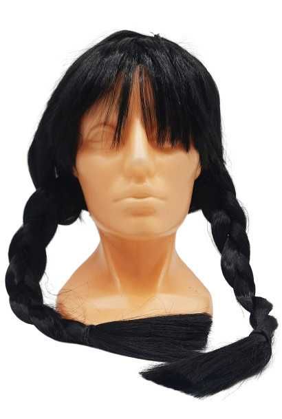 Wednesday Addams sukienka 7-9lat + peruka przebranie