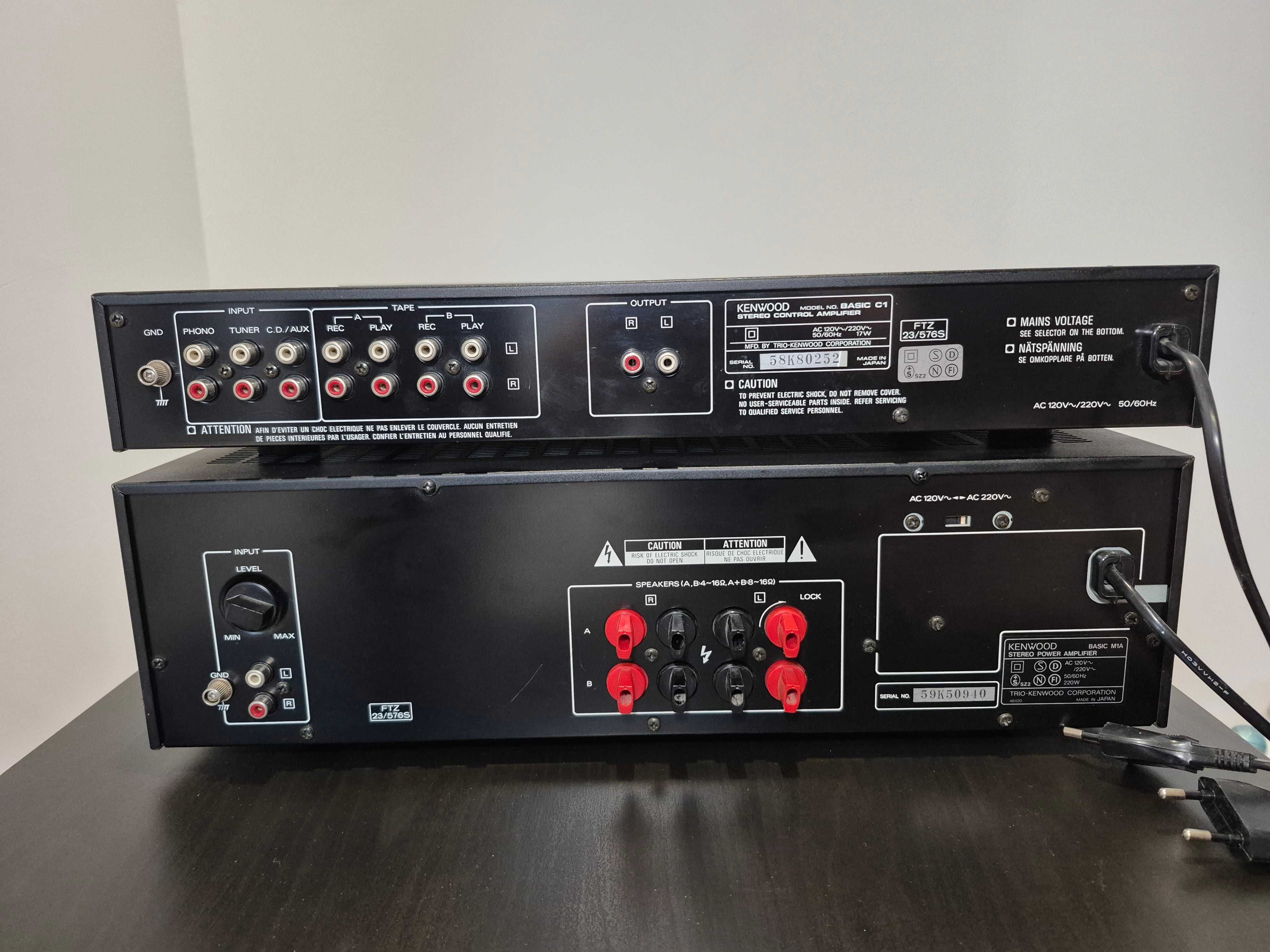 Kenwood Basic M1A + Basic C1 końcówka mocy i przedwzmacniacz