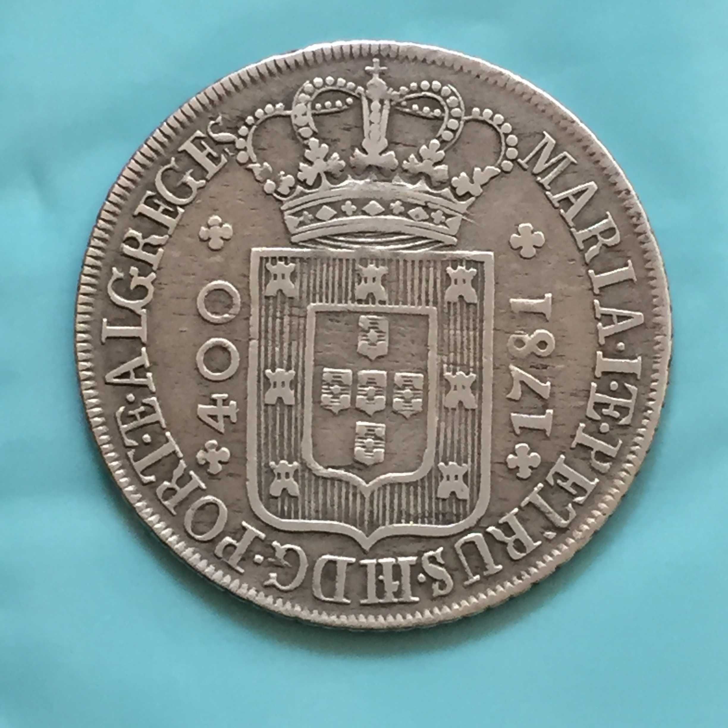 CRUZADO NOVO (480 réis) 1781 D. Maria I e D. Pedro III - PORTES GRÁTIS