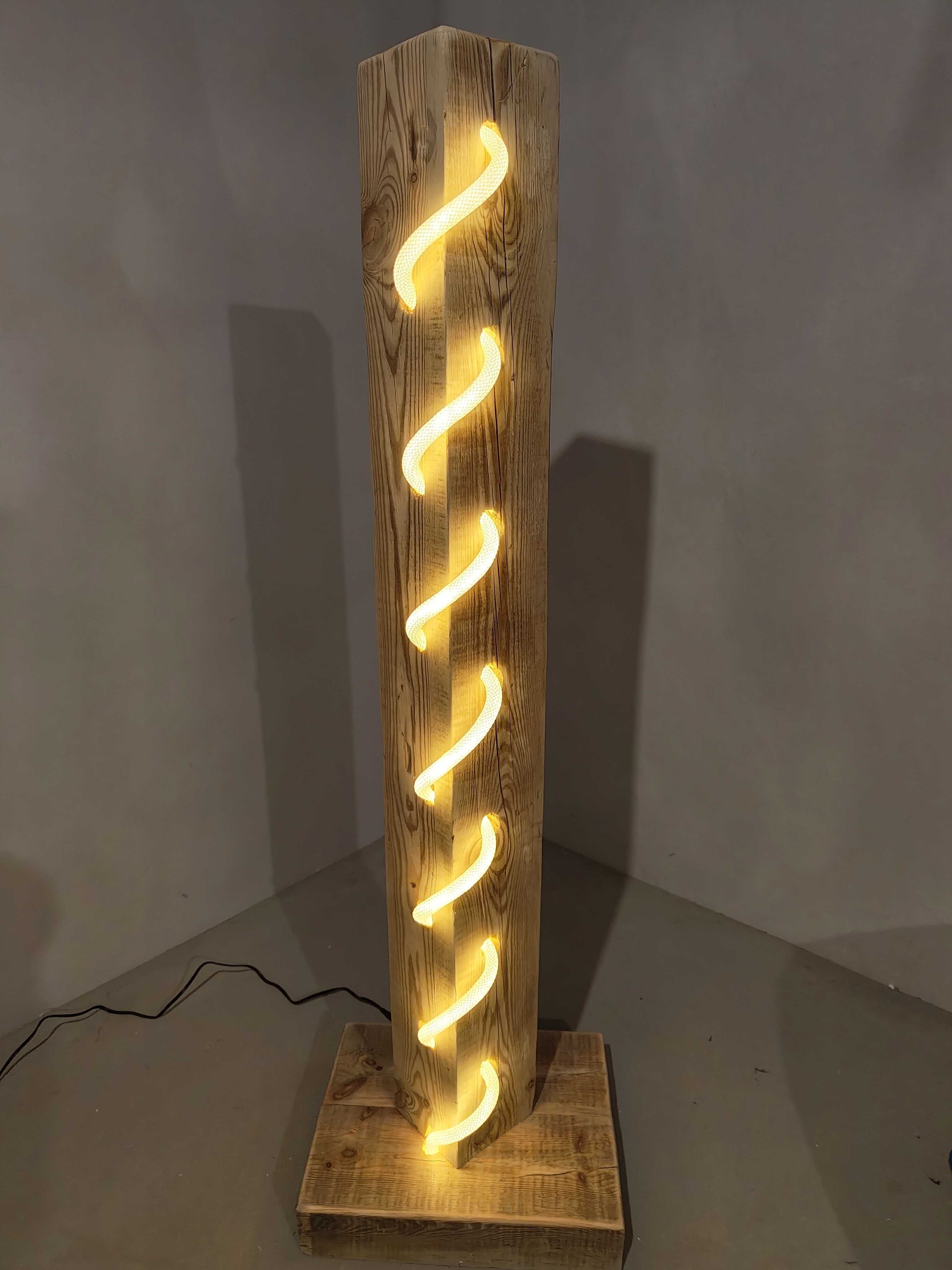 Stojąca Lampa LED unikalna – ręcznie wykonana ! KONIECZNIE ZOBACZ !