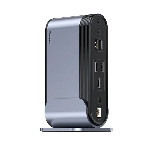 HUB Baseus CAHUB-DG0G 3x USB 3.2 Gen 1 / 2x USB-A / 2x USB-C / czytnik