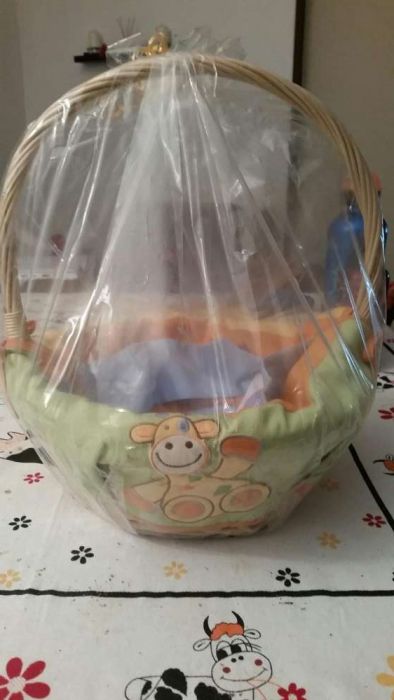 Cestinha verga colecção girafa