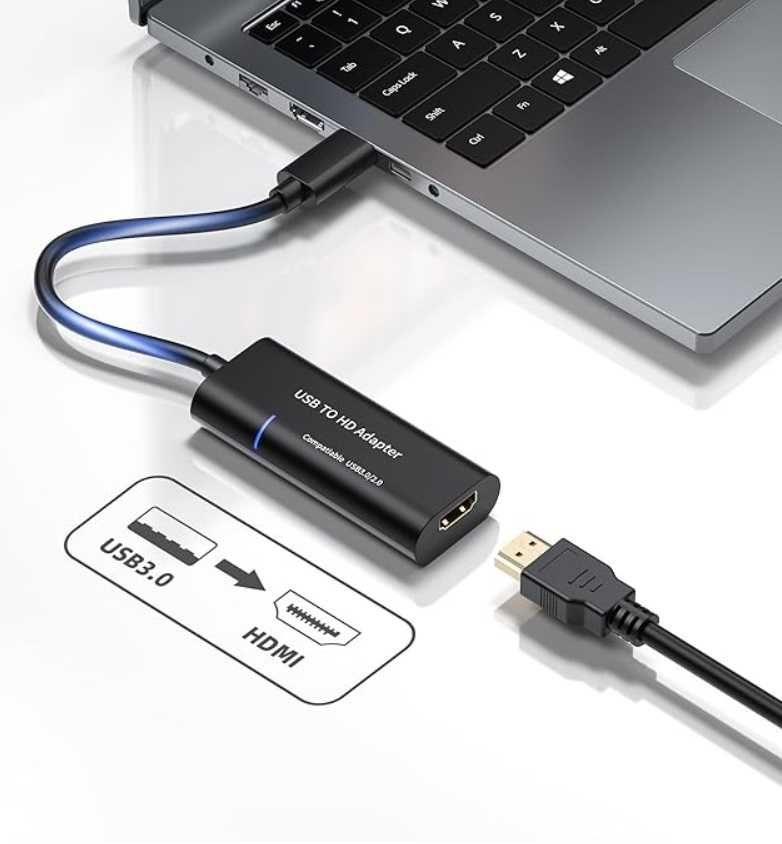 Zewnętrzny adapter graficzny z USB3.0/2.0 na HDMI