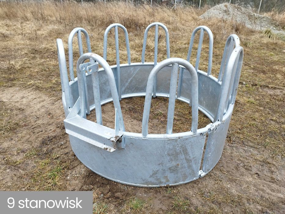 Paśnik łąkowy dla bydła koni okrągły 9 12 18 stanowisk do krów