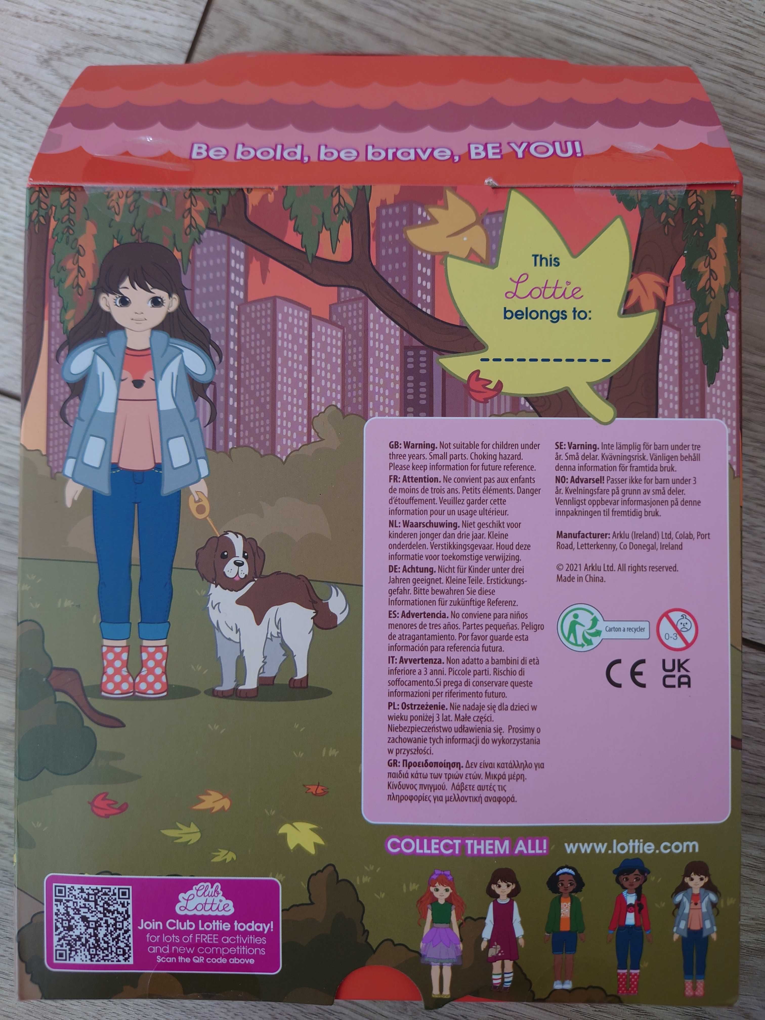 Лялька кукла Lottie Arklu з собачкою Walk in the Park