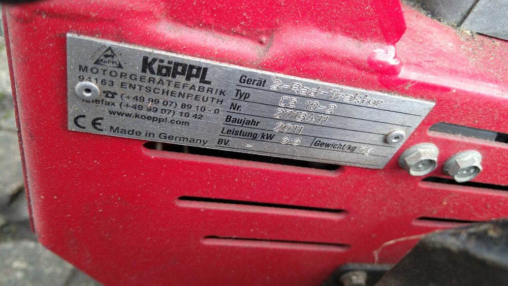 Traktorek jednoosiowy KOPPL silnik Subaru 9KM pług szczotka