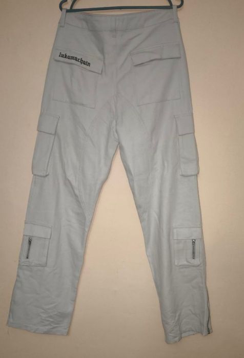 Lukamachain штани білі панк гранж  вуличний стиль