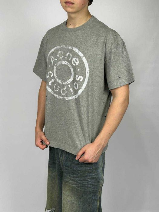Футболка сіра Acne Studios серая archive opium distressed M L S