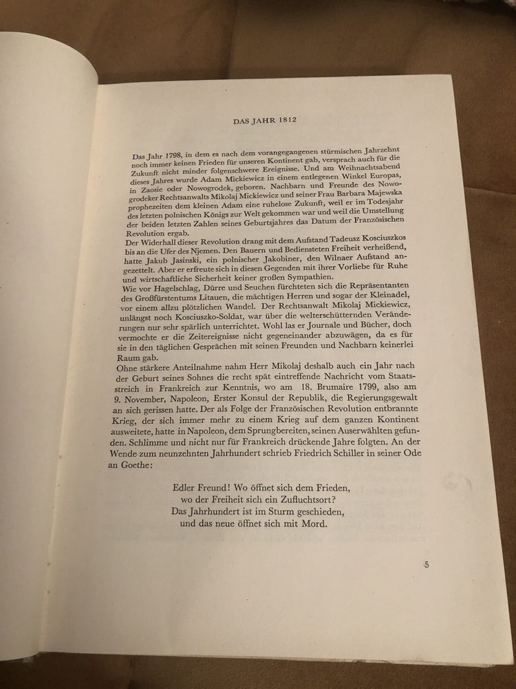 Adam Mickiewicz M. Jastrun w języku niemieckim