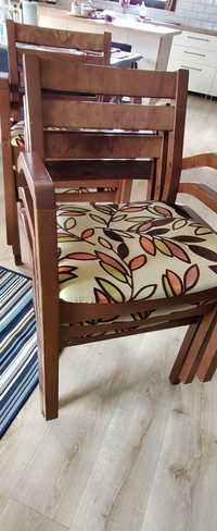 Krzesła stołowe, drewniane, tapicerowane Agata Meble
