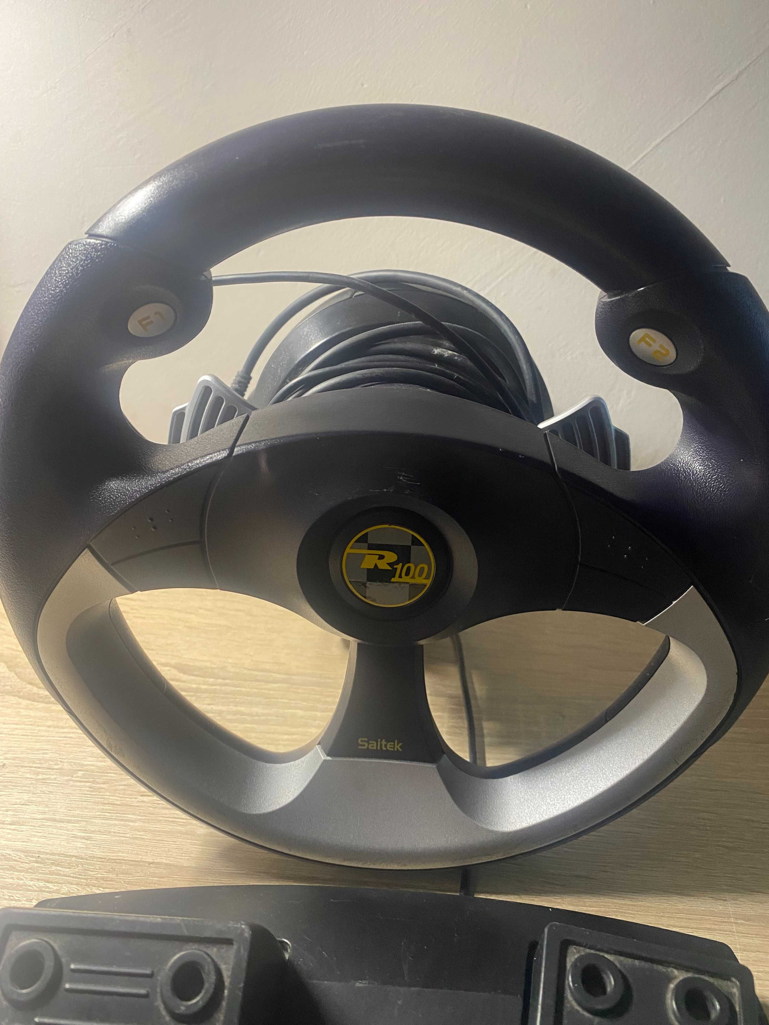 Kierownica i Pedały Saitek R100 USB Wheel