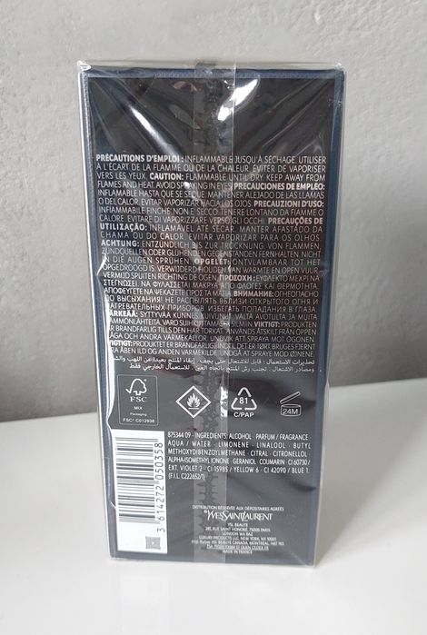 Perfumy męskie Yves Saint Laurent Y woda perfumowana oryginał