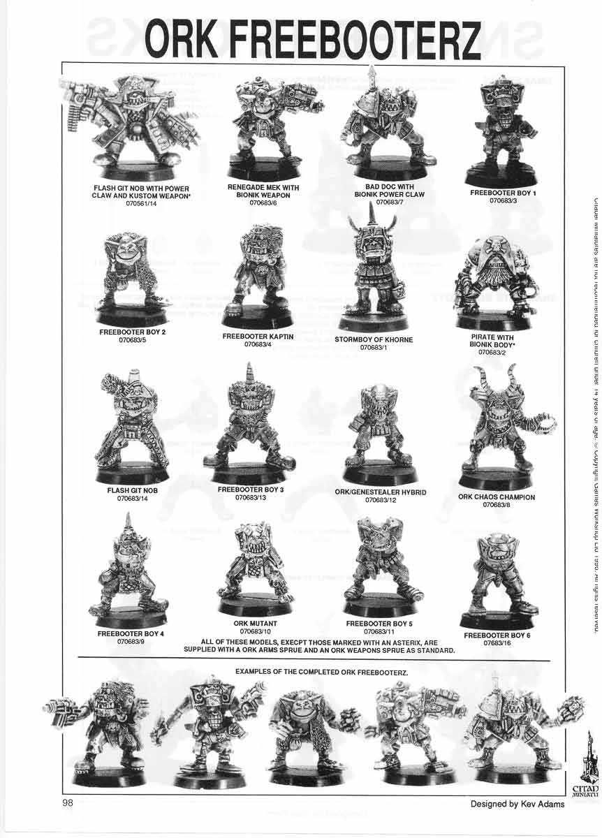 Warhammer 40k / Rogue Trader: Space Orks, Freebooterz, Boy 1