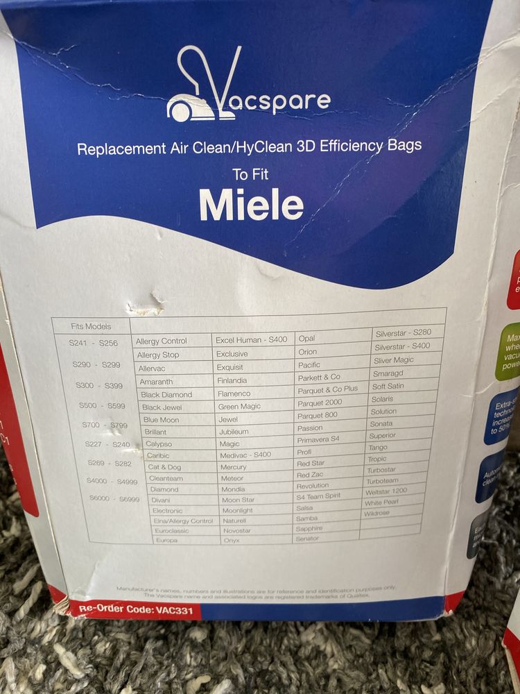Worki Miele VAC331 7 szt