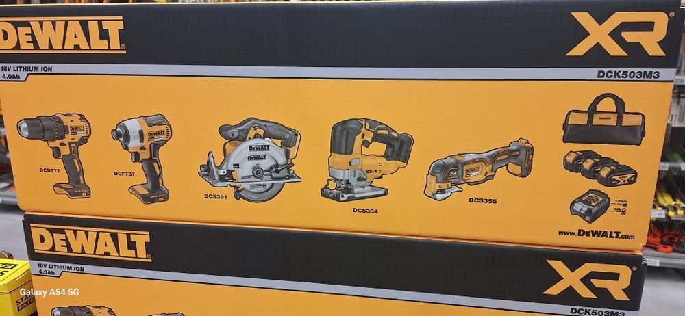 Zestaw narzędzi akumulatorowych DeWalt nowy