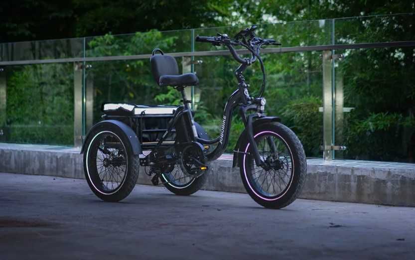 Rower elektryczny trójkołowy Triker, Jobobike - dla seniora, stabilny