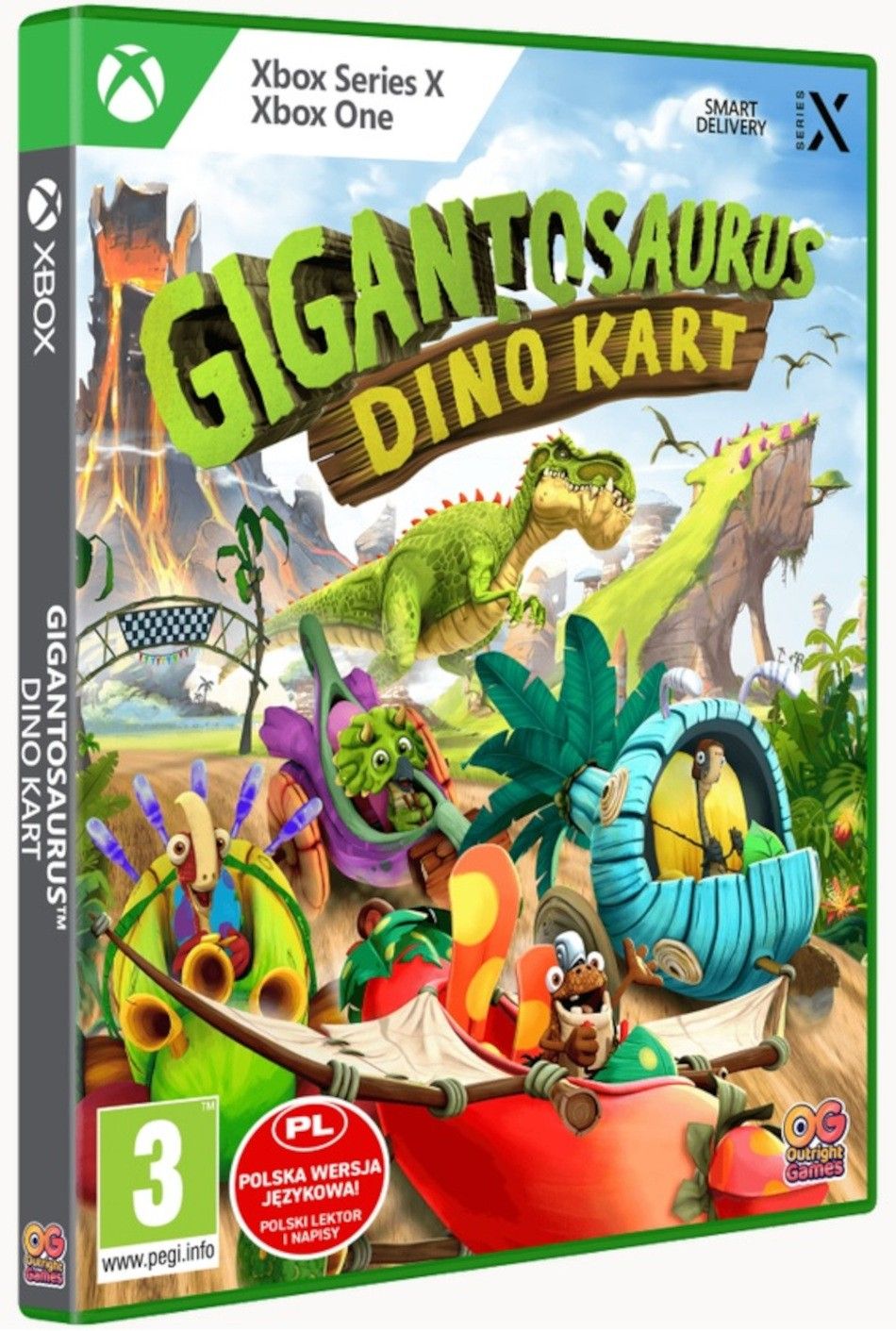 Gigantosaurus Gigantozaur Dino Kart XBOX ONE/XSX Uniblo Łódź