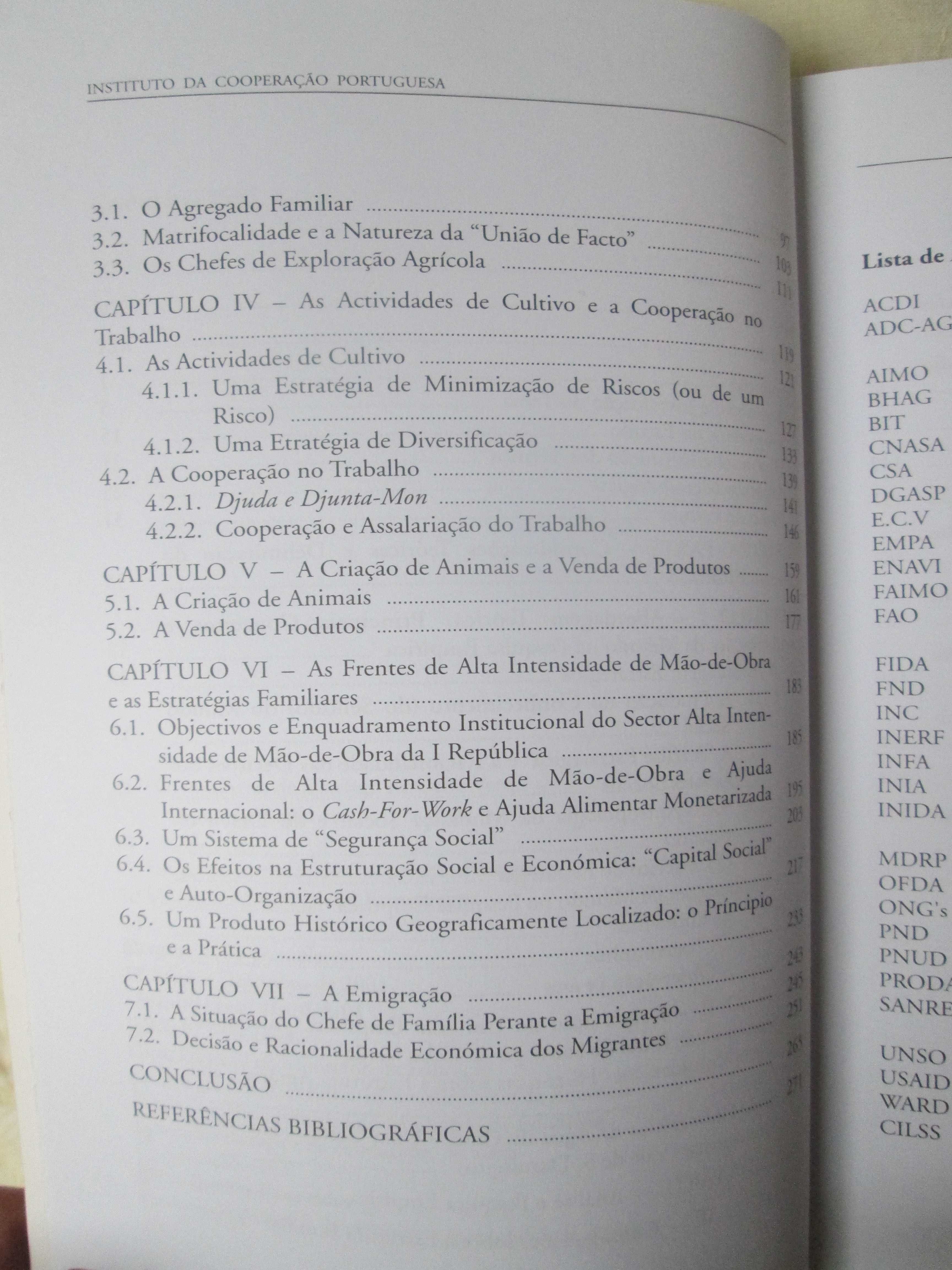 Estratégias Familiares de Subsistências Rurais em Santiago, Cabo Verde