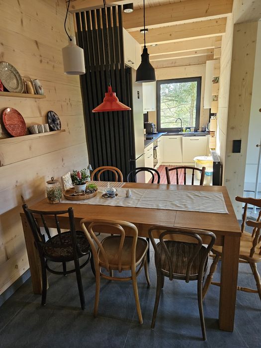 Domek letniskowy całoroczny z linią brzegową, Mazury ,  z bala, nowy.