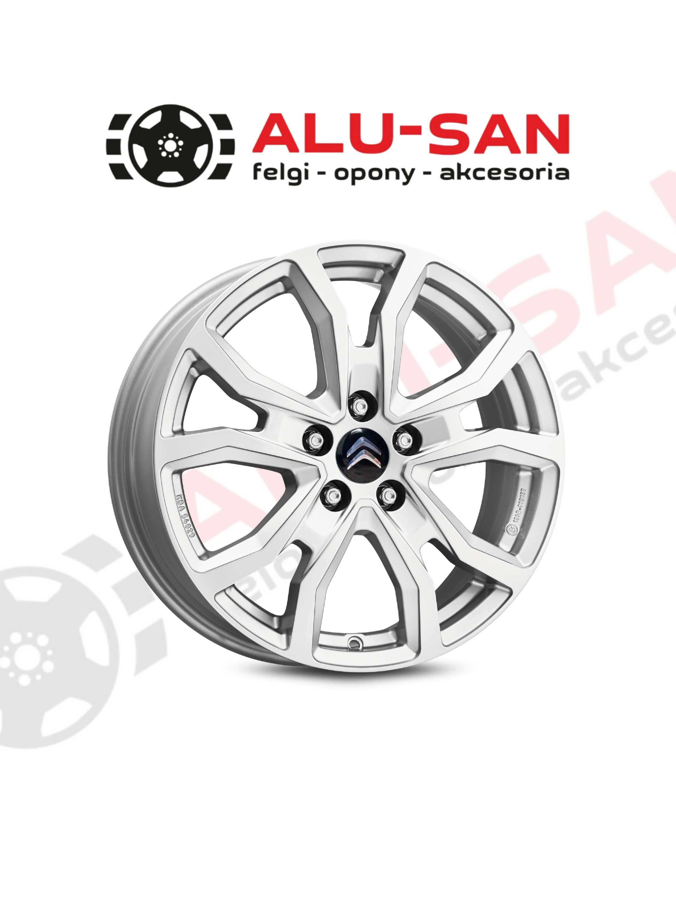 Nowe Alufelgi 16" Citroen Berlingo C4 Jumpyspace Tourer Srebrny 5x108