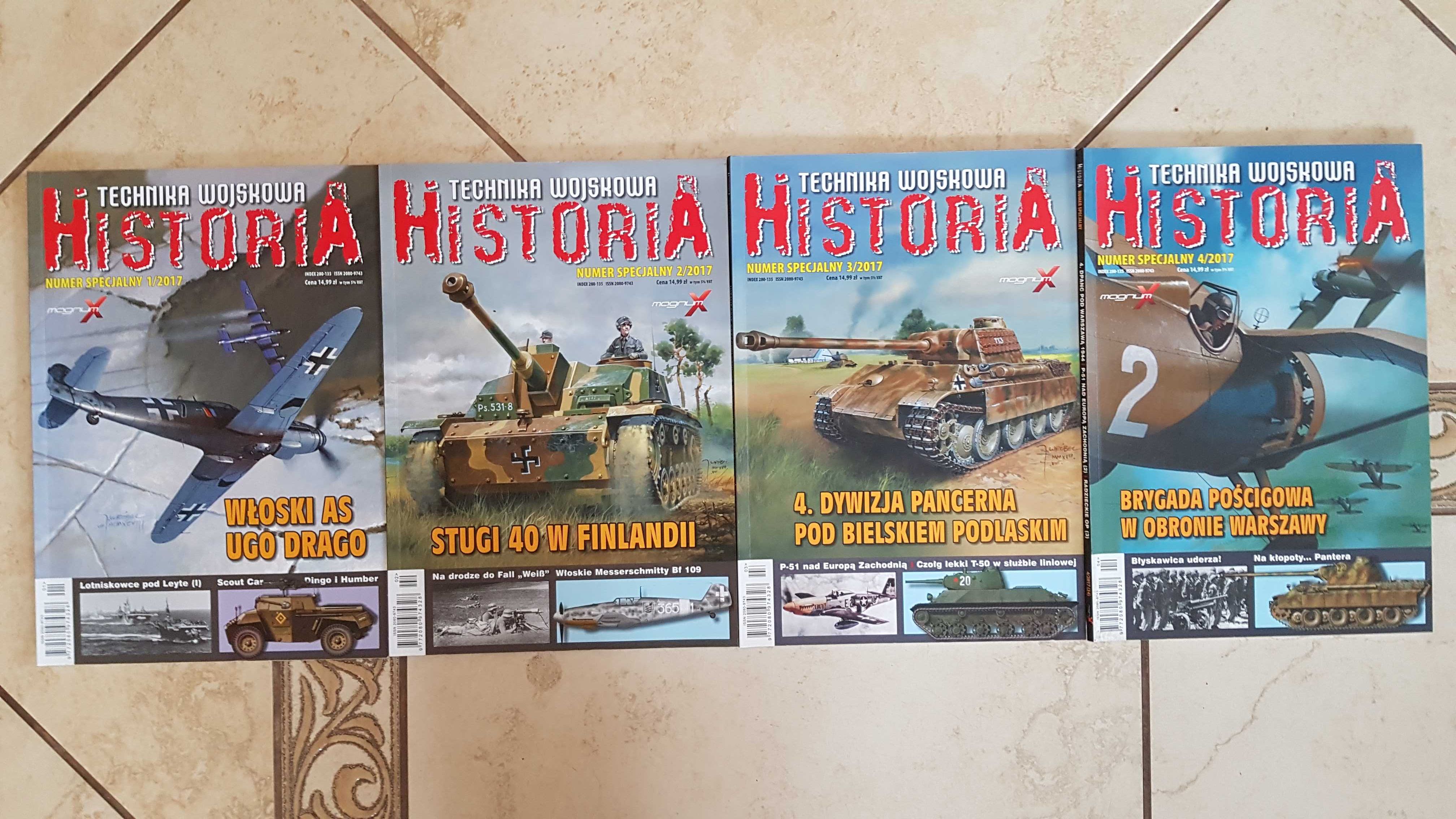 Historia Technika Wojskowa - 4szt. 2017 Magnum X - wydania specjalne