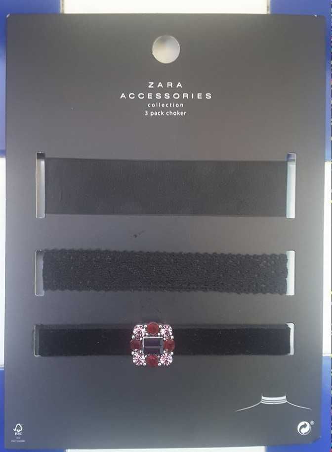 Conjunto de 3 Chokers Zara (NOVOS!)