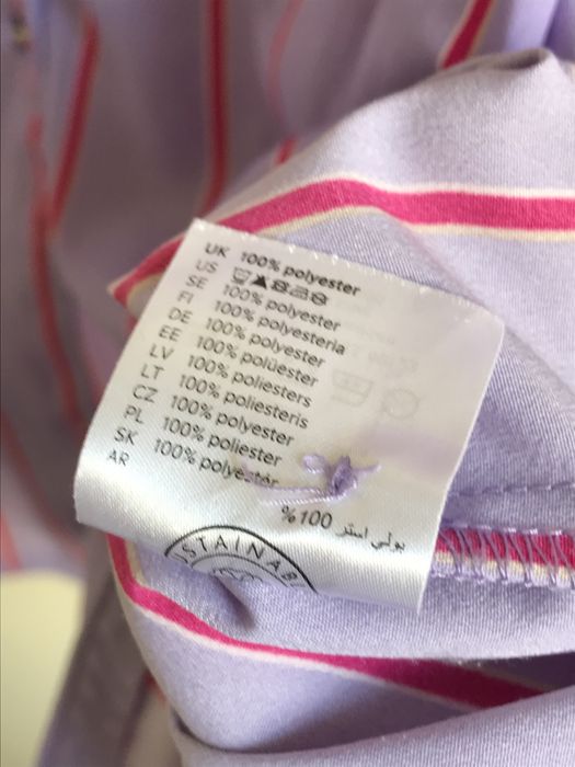 Lindex fioletowa koszula w paski oversize S 36