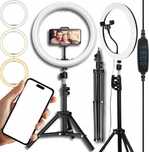 LAMPA PIERŚCIENIOWA kosmetyczna LED ze statywem 220CM ring SELFIE 80W
