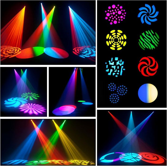 Lampa Sceniczna LED Ruchoma Głowa DMX512 - Efektowne Oświetlenie