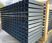 Słupki ogrodzeniowe ogrodzenia panelowe słupki 60x40 antracytowe