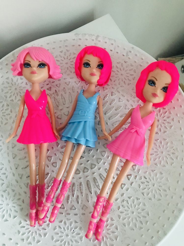 Lalki barbie 3x lalki barbie zestaw