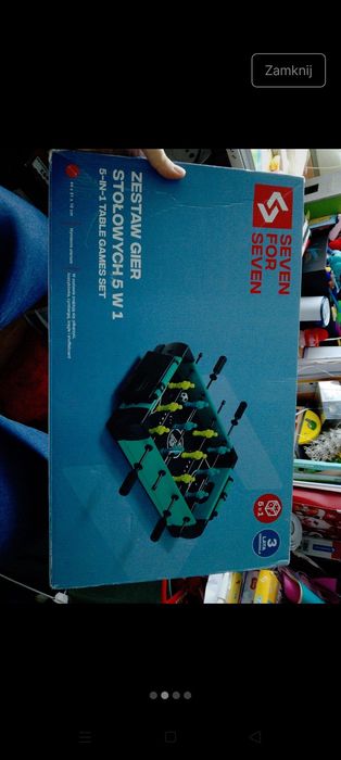 Piłkarzyki stołowe 5w1