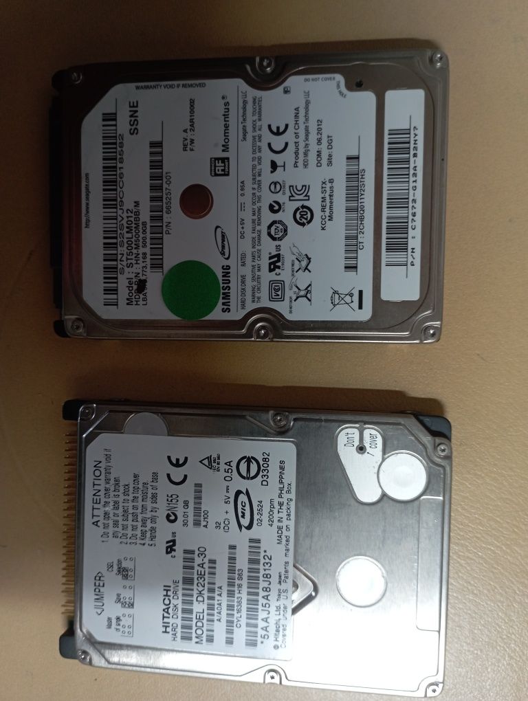 Продам HDD диски  для ноутбуков