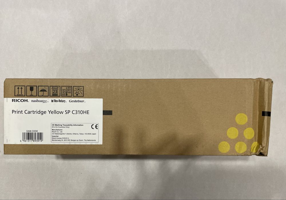 Oryginalny toner Ricoh żółty